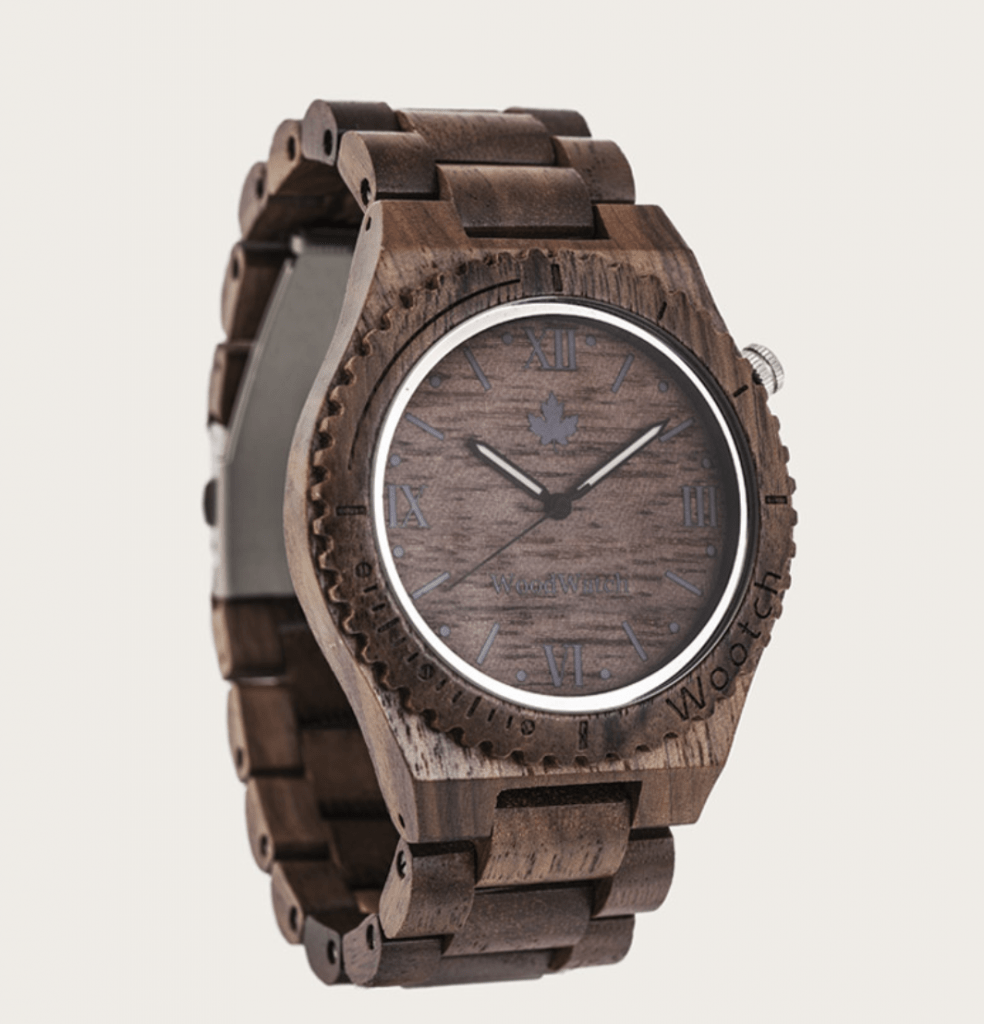 all-brown wooden watch