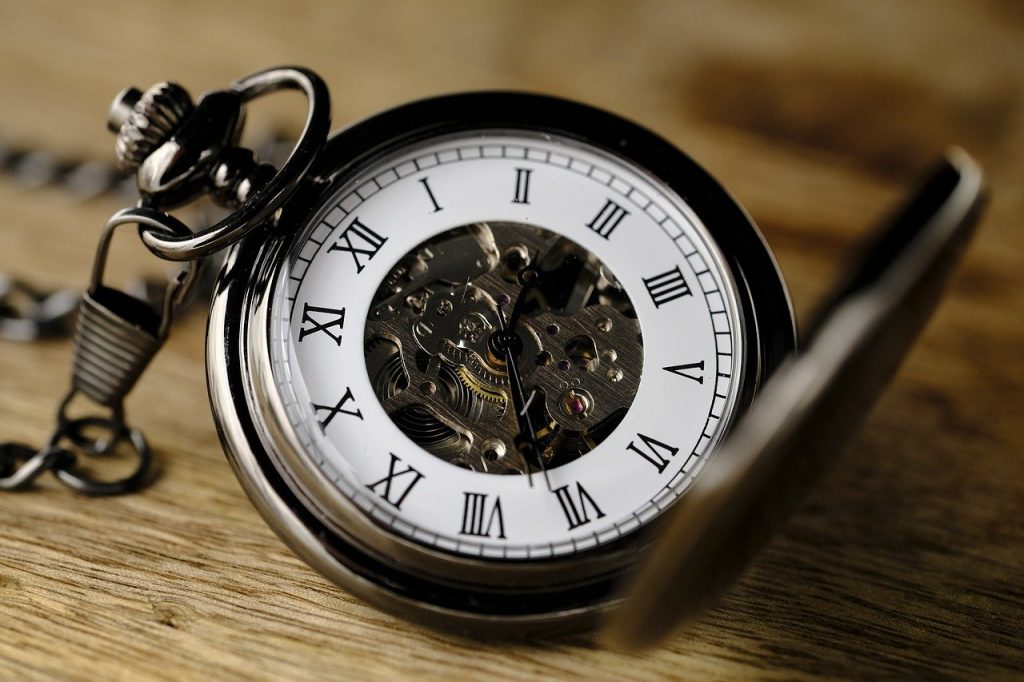 mechanical movement old pocket watch