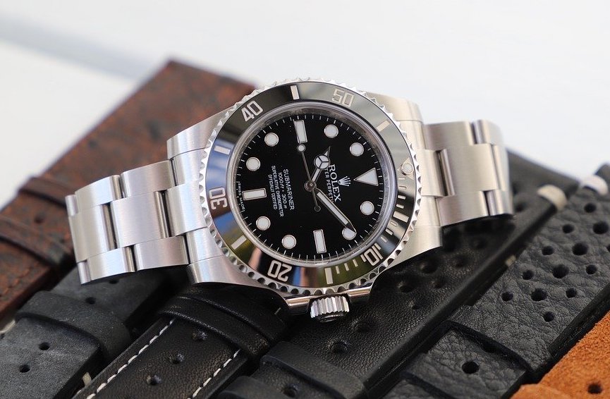 Different types of watches including Rolex