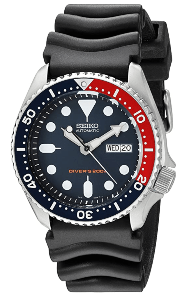 Seiko's dive watch with a Pepsi dial