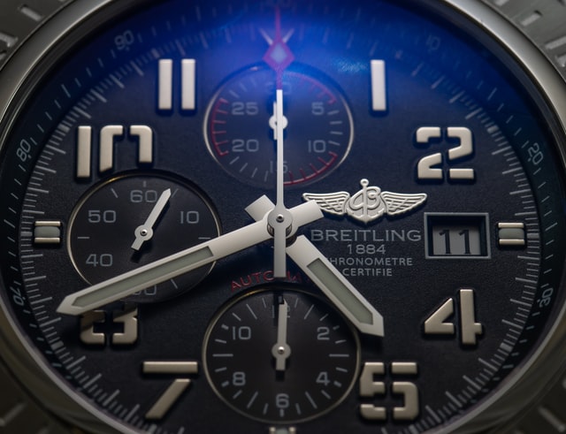 Breitling chronometer watch with a chronograph