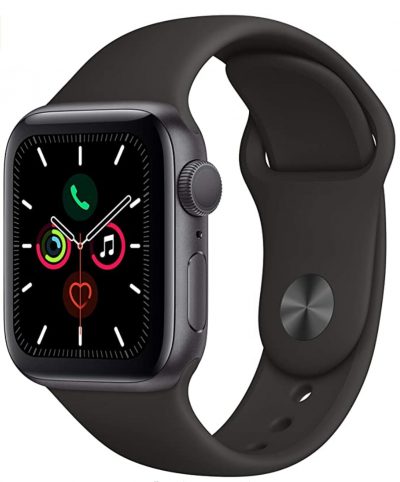 Black rectangular Apple Watch