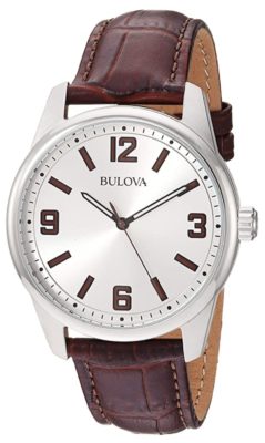 Silver-toned Bulova among the best men's watches under 100 dollars