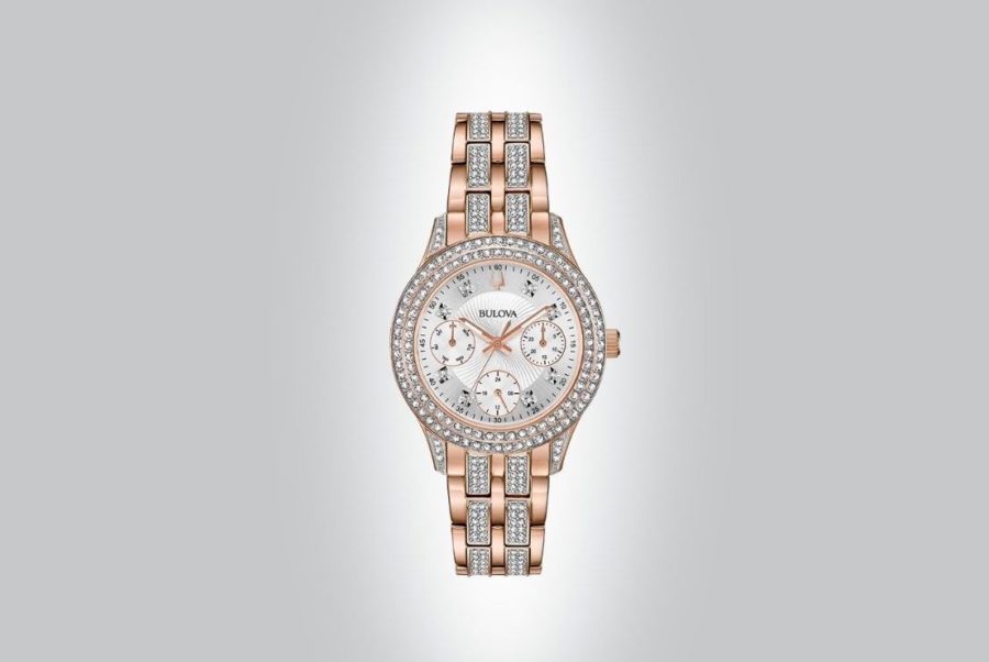 Women's watch covered with Swarovski crystals