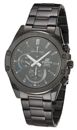 Casio chronograph watch with sapphire glass