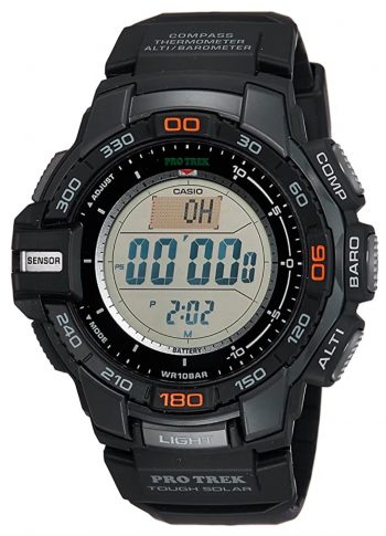 Digital sports watch with tough construction