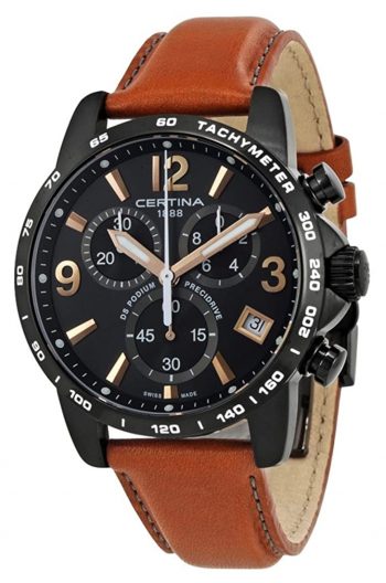 Masculine Certina racing chronograph timepiece