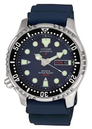 Blue automatic Citizen watch with luminosity