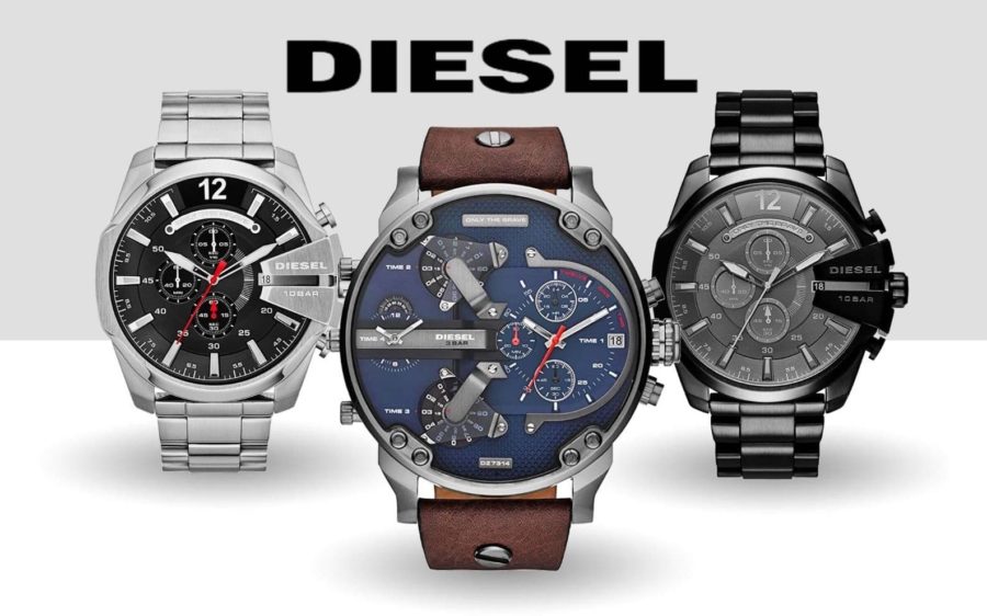 Diesel big face watches