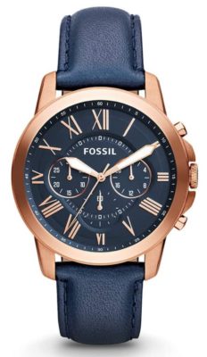 One of the top men's Fossil watches with Roman numerals
