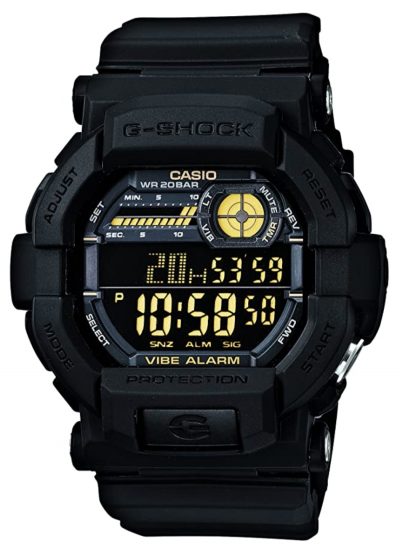 G-Shock watch with vibrating alarm function