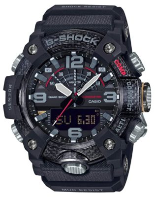 Rugged-looking G-Shock timepiece with analog digital display