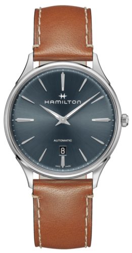 A classic dress watch with clean dial and leather strap