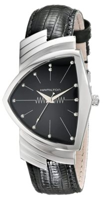 Triangular Ventura watch perfect for black suits