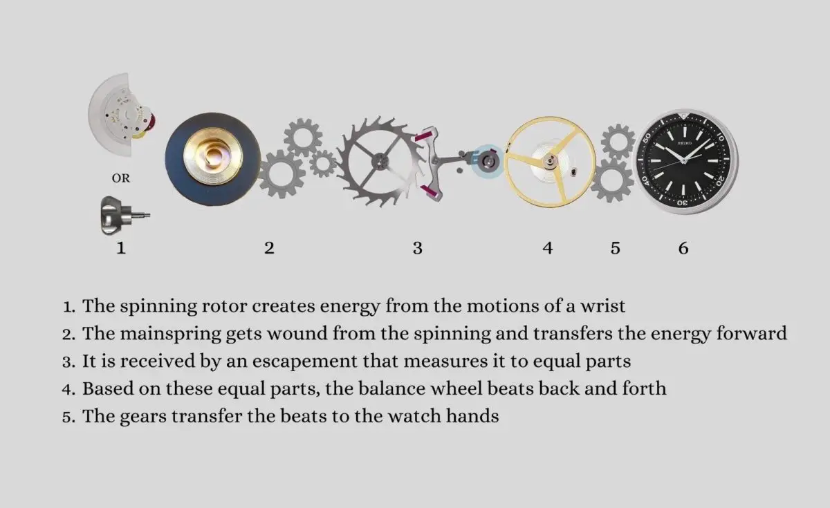 How automatic watches work explained