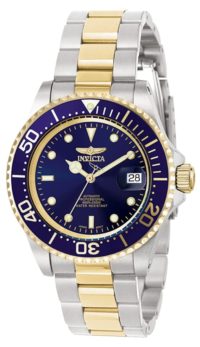 Blue and golden-tone Invicta watch