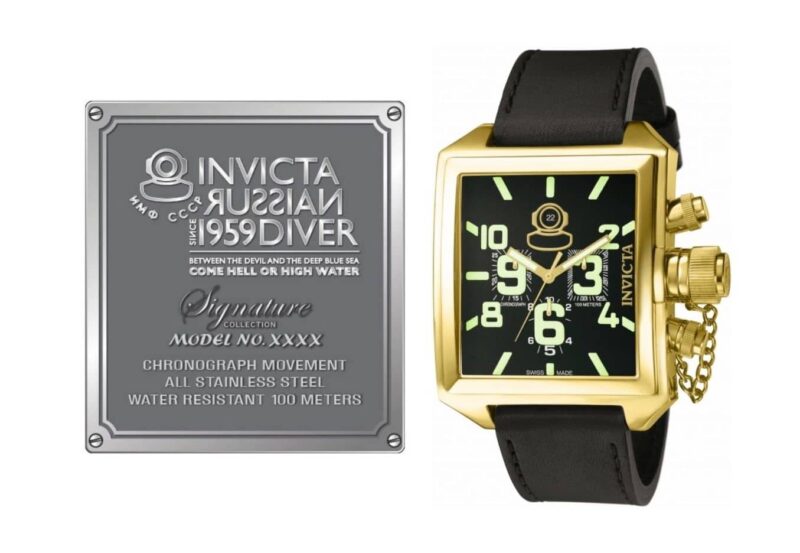 Quadrangle Invicta Soviet watch