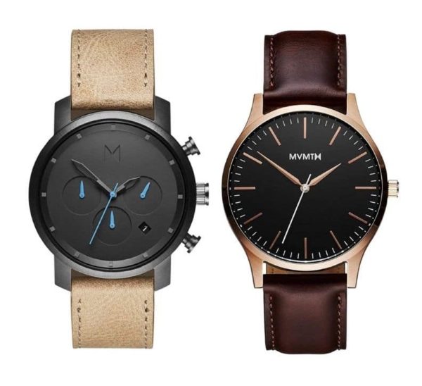 Minimalist MVMT timepieces with Miyota quartz movements