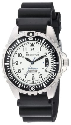 Momentum white face divers watch