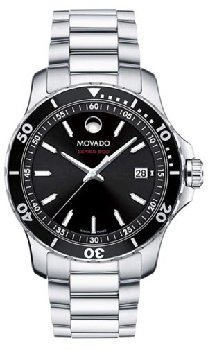 Dive-inspired metal Movado timepiece