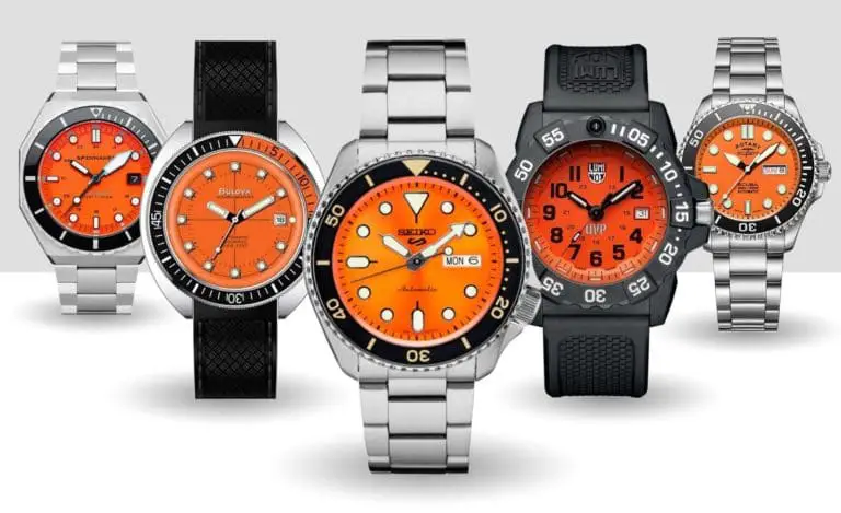 Orange dive watches