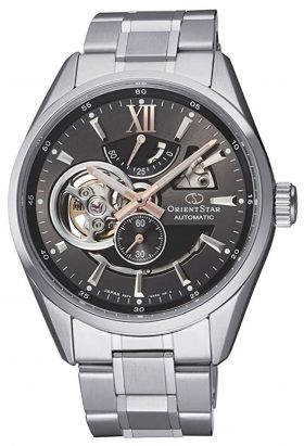 Premium-class Orient Star watch with power indicator