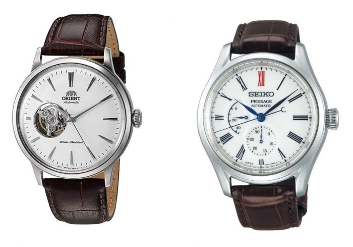 Seiko and Orient mechanical caliber watches