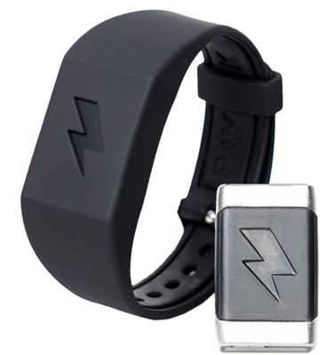Black wristband with ultra-strong electric vibration