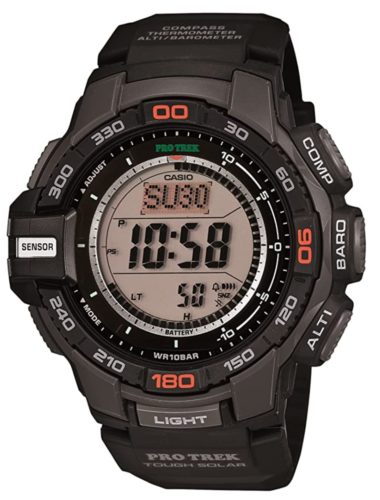 Pro Trek watch with temperature gauge