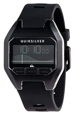 Simple plastic surfer's watch with an all-black appeal