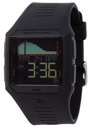 Tide watch with rectangle case and digital screen