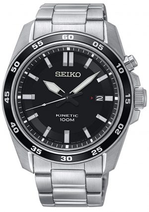 Seiko kinetic watch with an all-metal appeal