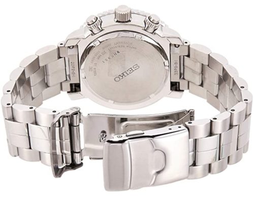 Metal watch with stainless steel band and case