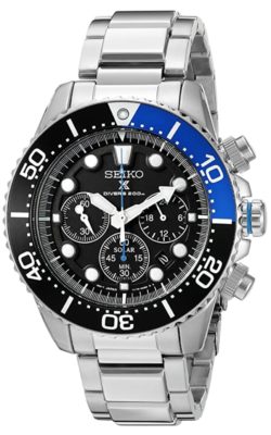 One of the best Seiko watches with black and blue color scheme