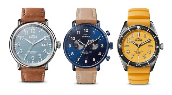 Different Shinola watch designs