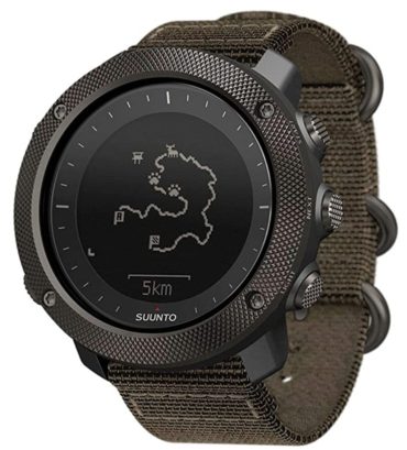 Army green Suunto watch for hunting