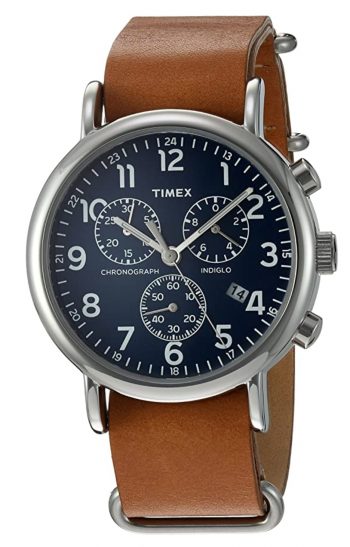 Timex Weekender watch with chronograph