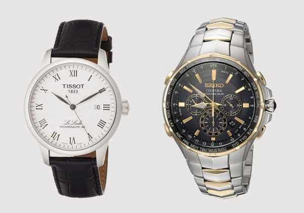 Seiko vs Tissot styles represented