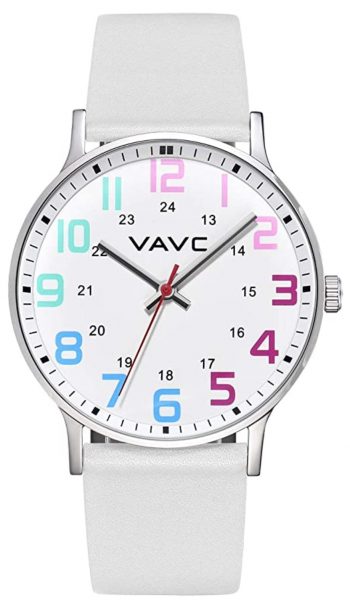 Colorful analog nurse watch