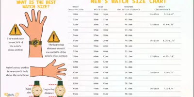 watch size chart
