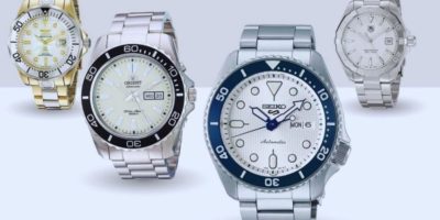 white dial dive watch