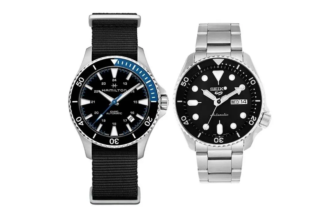 Watches with same case size but different lug length